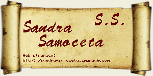 Sandra Samočeta vizit kartica